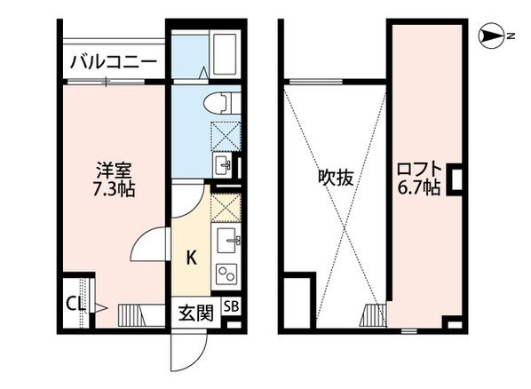 杉本町駅 徒歩9分 1階の物件間取画像